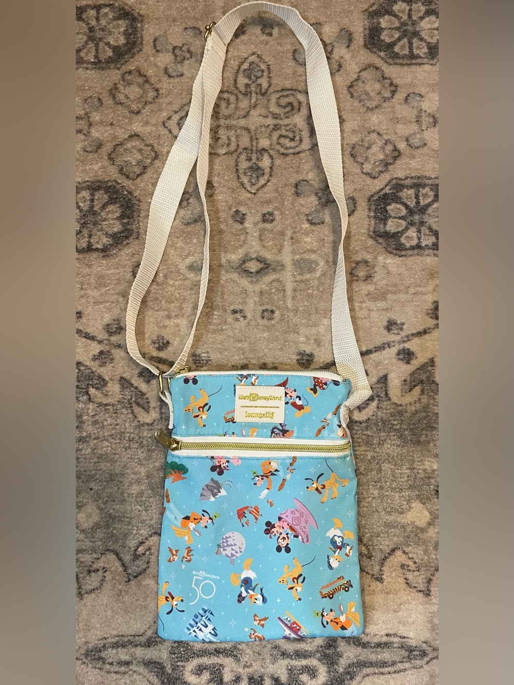 Loungefly Walt Disney World 50th Anniversary Passport Crossbody Bag